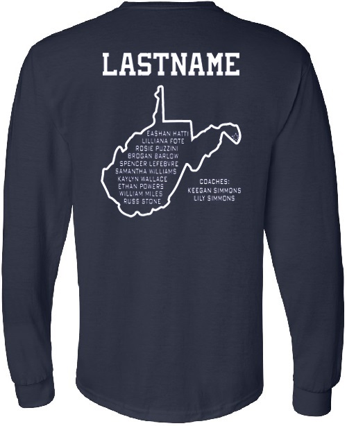 2023 WHS State Swim Shirt Designs - Back